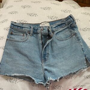 Abercrombie High Rise Mom Shorts